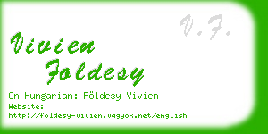 vivien foldesy business card
