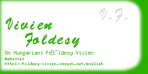 vivien foldesy business card